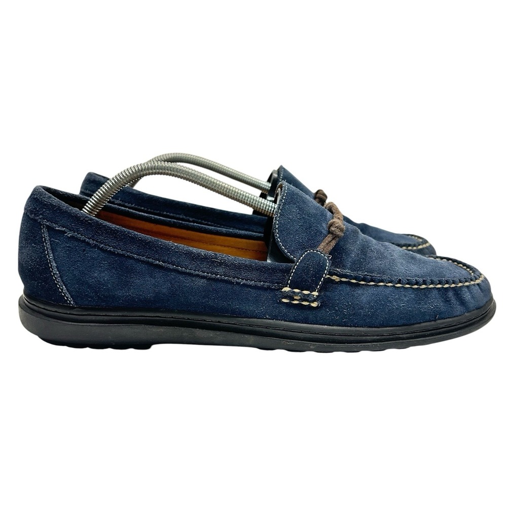 Martin Dingman Countrywear Suede Loafer Blue Mens Size 12M Slip On Driving